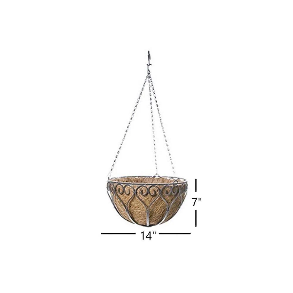 商品Panacea|14 Savanna Hanging Basket with Cocoa Liner,价格¥191,第2张图片详细描述
