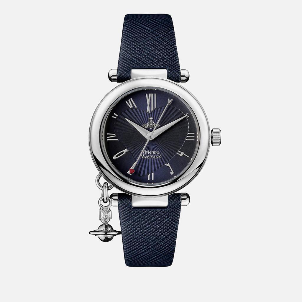 商品Vivienne Westwood|Vivienne Westwood Women's Orb Heart Watch - Blue/Silver,价格¥1623,第1张图片