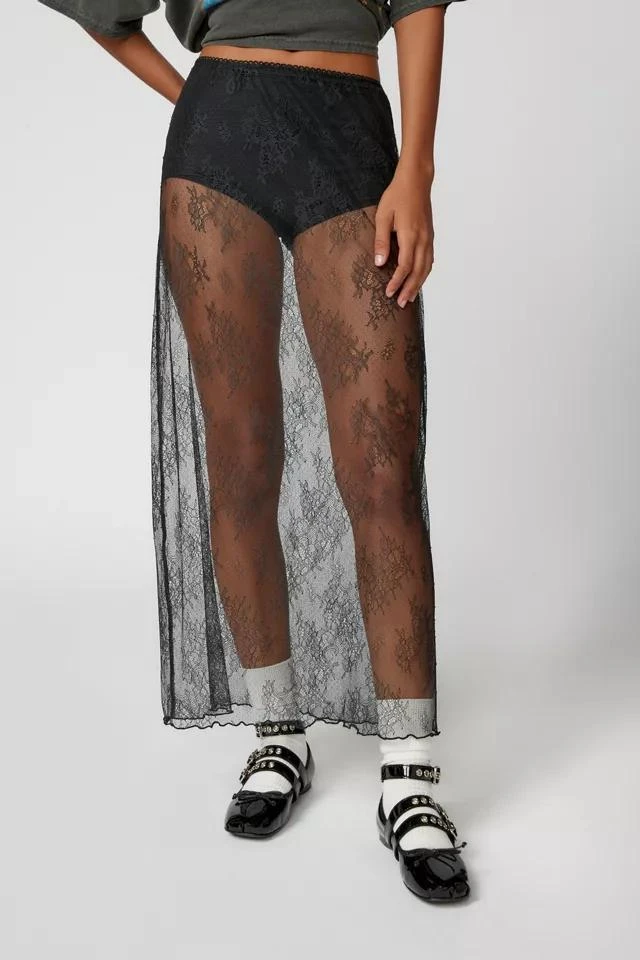 商品Urban Outfitters|UO Jules Sheer Lace Midi Skirt,价格¥148,第3张图片详细描述