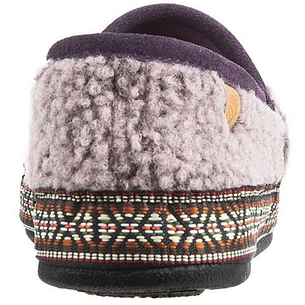 商品Acorn|Womens Faux Fur Woven Trim Fleece Slippers,价格¥144,第1张图片详细描述