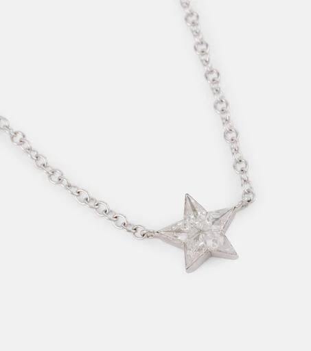 商品Maria Tash|Invisible Set Diamond Star 18kt white gold necklace with diamonds,价格¥16599,第4张图片详细描述