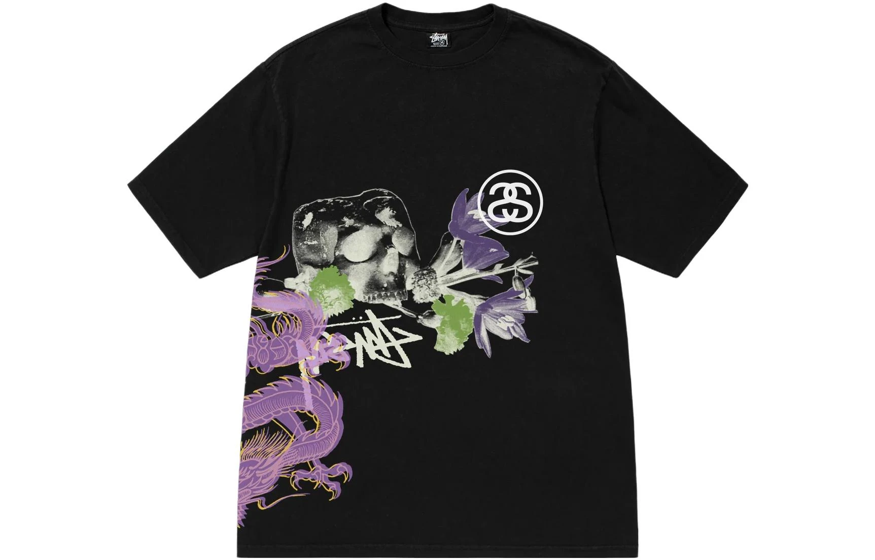 商品[国内直发] STUSSY|SS23 撞色多元素字母骰子印花圆领短袖T恤 男女同款,价格¥794,第4张图片详细描述