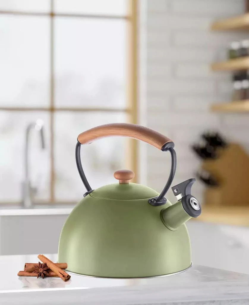商品Oggi|2.5 Litre Whistling Tea Kettle with Wood Handle,价格¥259,第2张图片详细描述