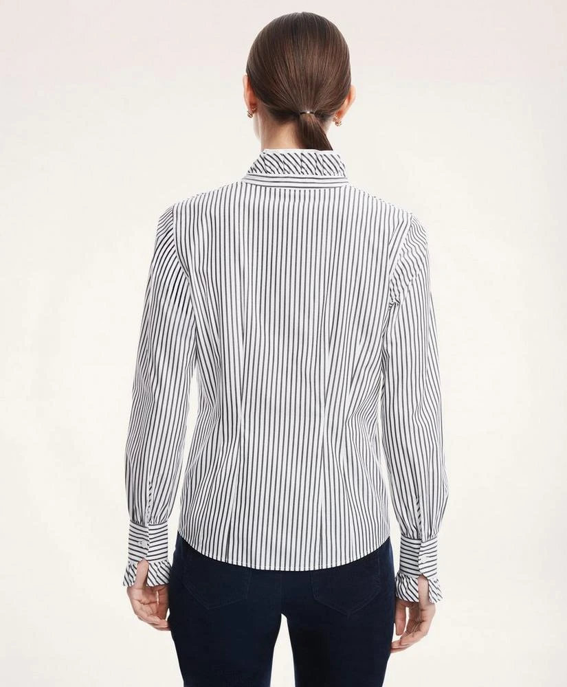 商品Brooks Brothers|Ruffle-Collar Non-Iron Stretch Supima® Cotton Shirt,价格¥495,第2张图片详细描述