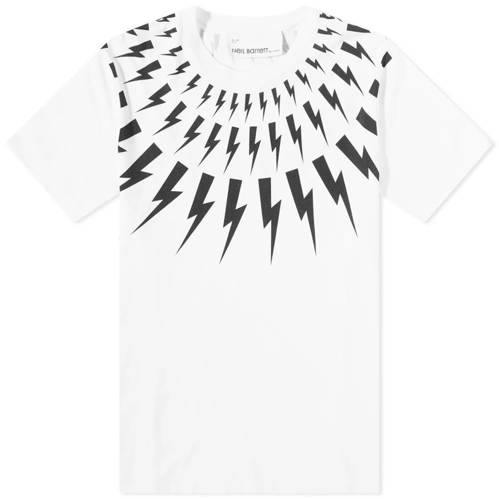 商品Neil Barrett|Neil Barrett Fairisle Thunderbolt Tee,价格¥791,第1张图片