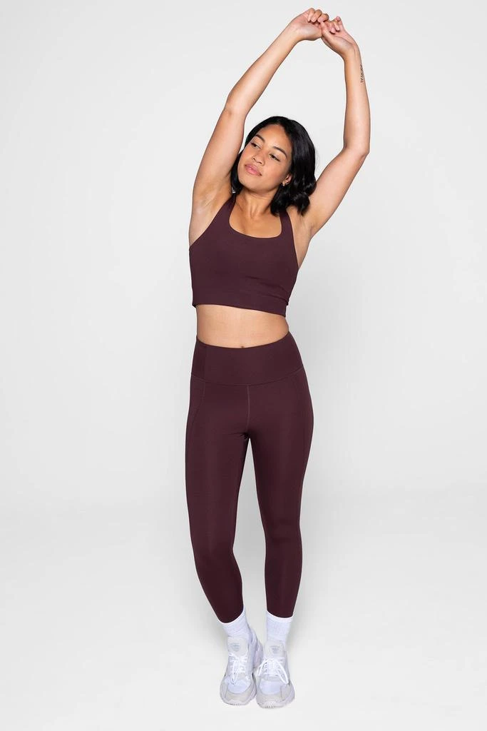 Compressive High Waisted 7/8 Legging - Cocoa 商品