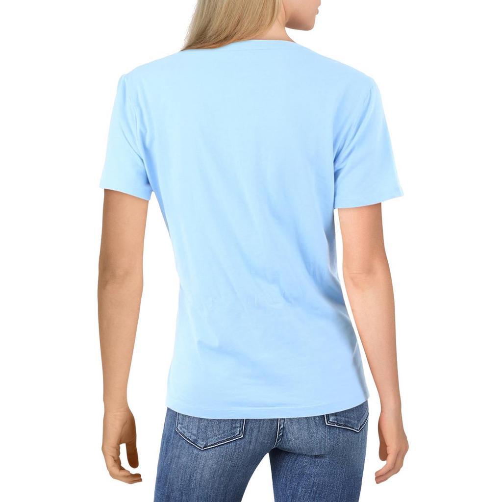 商品Tommy Hilfiger|Tommy Hilfiger Womens Crewneck Knit Graphic T-Shirt,价格¥250,第4张图片详细描述