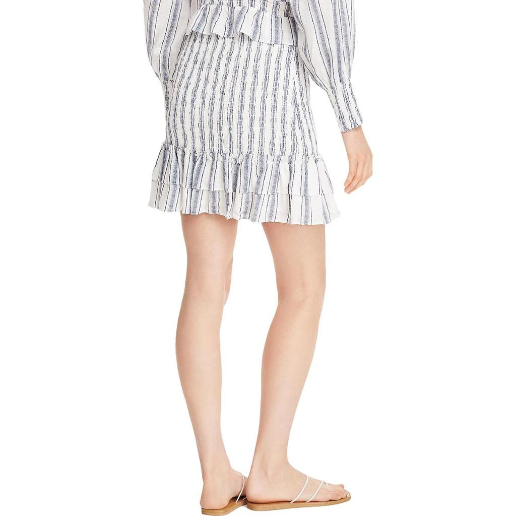 商品AQUA|Aqua Womens Striped Smocked A-Line Skirt,价格¥69,第2张图片详细描述