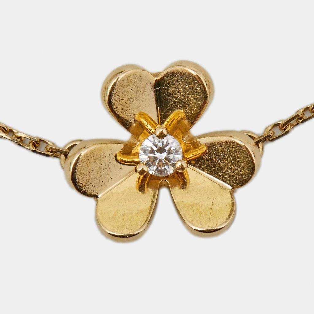 商品[二手商品] Van Cleef & Arpels|Van Cleef & Arpels Mini Frivole Diamond 18k Yellow Gold Bracelet,价格¥8906,第4张图片详细描述