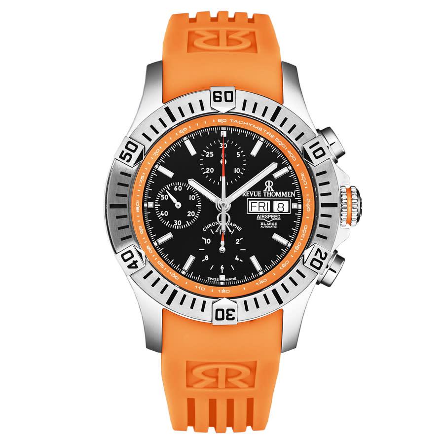 Revue Thommen Air speed Chronograph Black Dial Mens Watch 16071.6639商品第1张图片规格展示