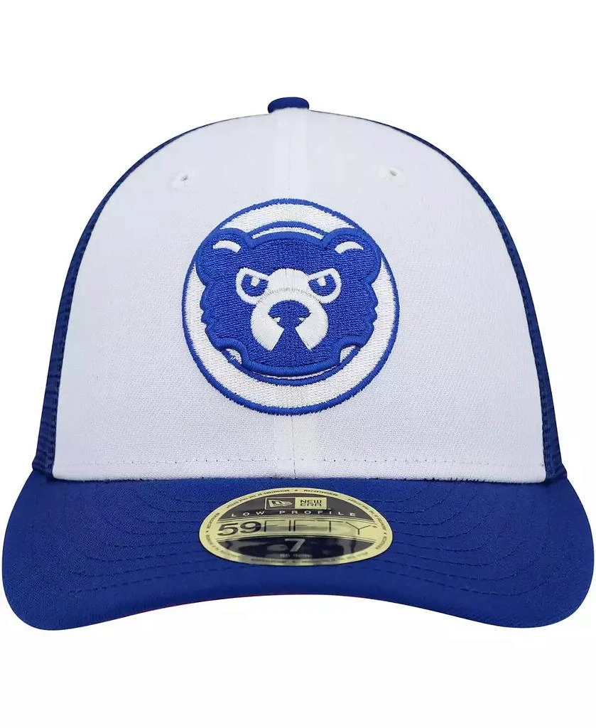 商品New Era|Men's White, Royal Chicago Cubs 2023 On-Field Batting Practice Low Profile 59FIFTY Fitted Hat,价格¥329,第4张图片详细描述