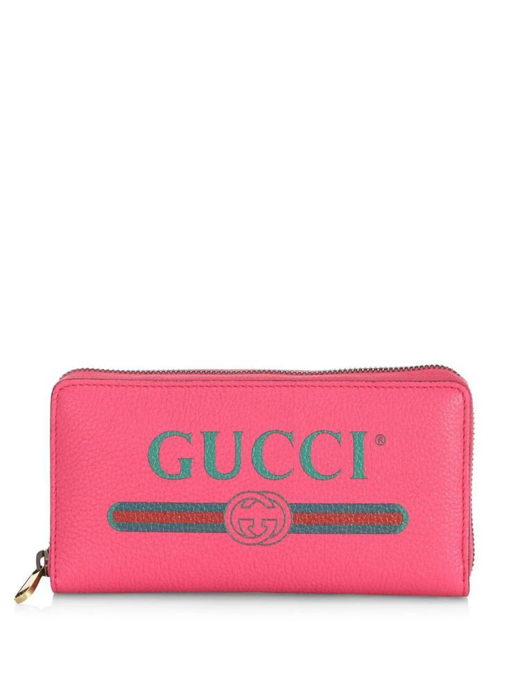 商品Gucci|Leather Zip-Around Wallet,价格¥6223,第1张图片