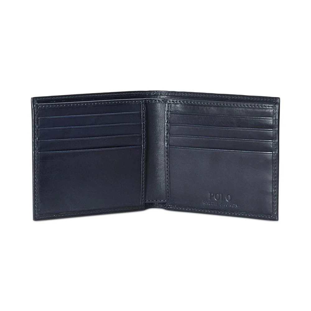 商品Ralph Lauren|Men's Polo Bear Leather Billfold Wallet,价格¥1097,第2张图片详细描述