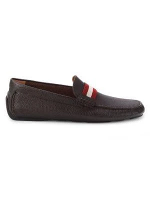 商品Bally|Waltec Leather Driving Loafers,价格¥2103,第1张图片