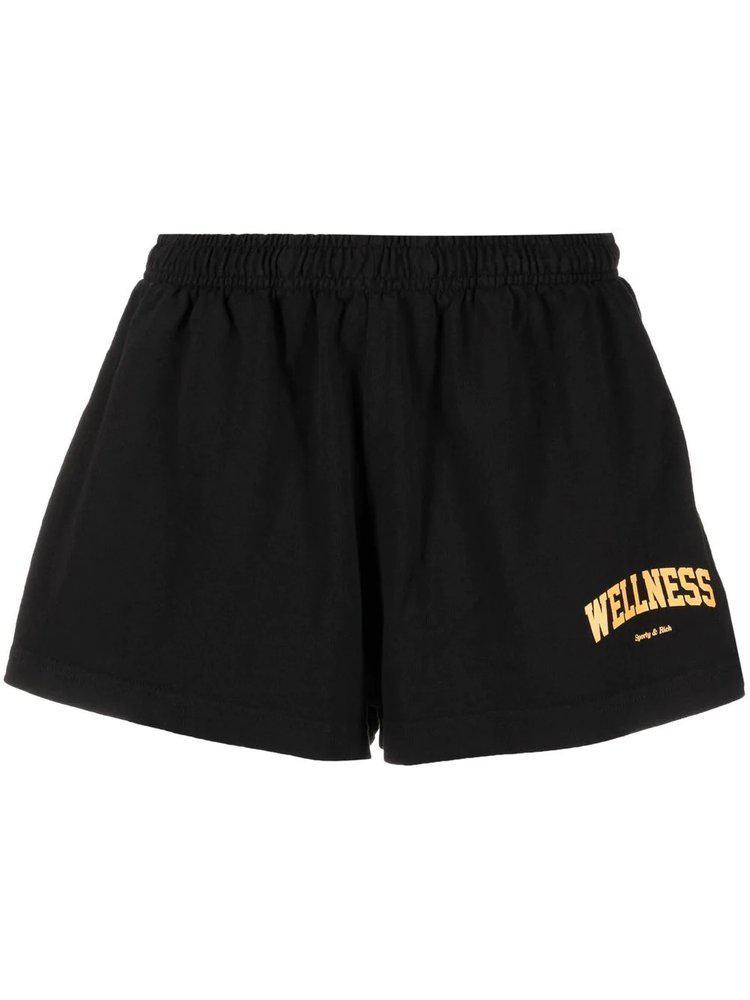 商品Sporty & Rich|Sporty & Rich Wellness Logo-Print Detail Shorts,价格¥288,第1张图片