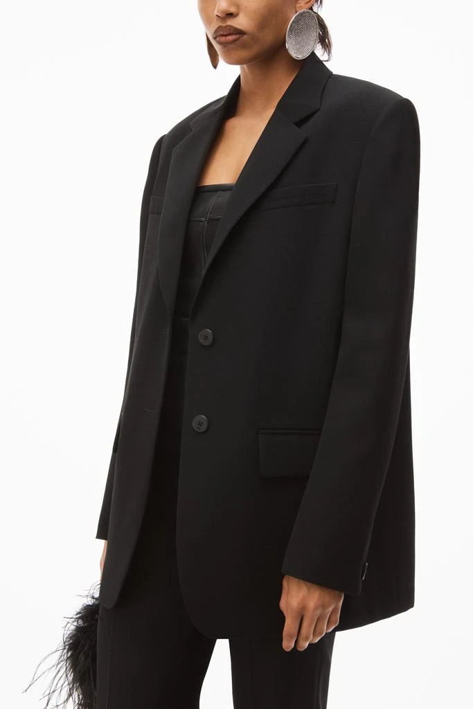 商品Alexander Wang|BOXY BLAZER IN WOOL TAILORING,价格¥4009,第4张图片详细描述