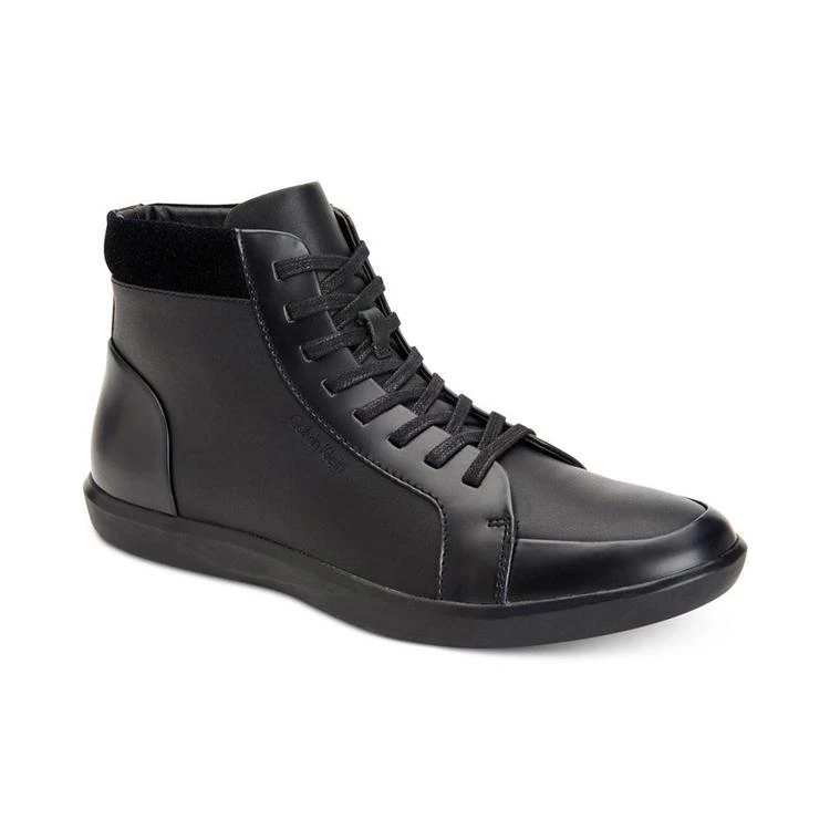 商品Calvin Klein|Men's Malvern Box Leather Boots,价格¥536,第1张图片