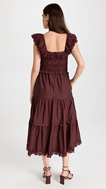 商品Madewell|Lucie 刺绣棉质中长连衣裙,价格¥1103,第4张图片详细描述