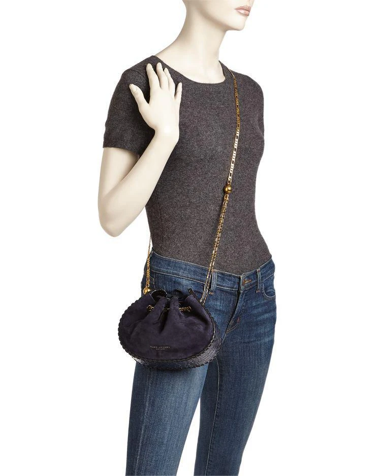 商品Marc Jacobs|Sway Suede & Embossed Leather Crossbody,价格¥1430,第2张图片详细描述