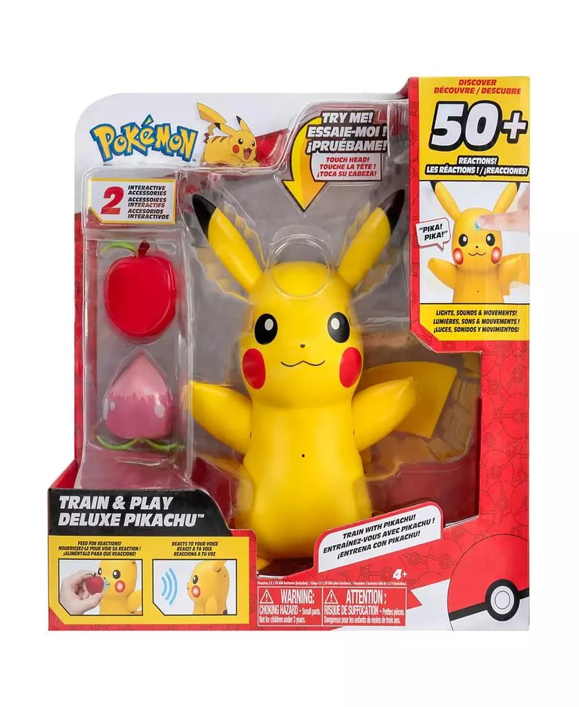 商品Pokemon|Pikachu Train and Play Deluxe Interactive Action Figure,价格¥241,第1张图片