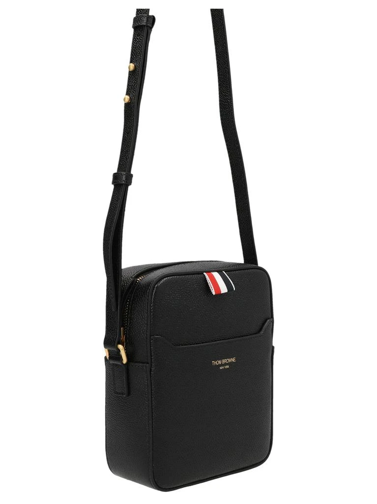 商品Thom Browne|Logo leather crossbody bag,价格¥7251,第3张图片详细描述