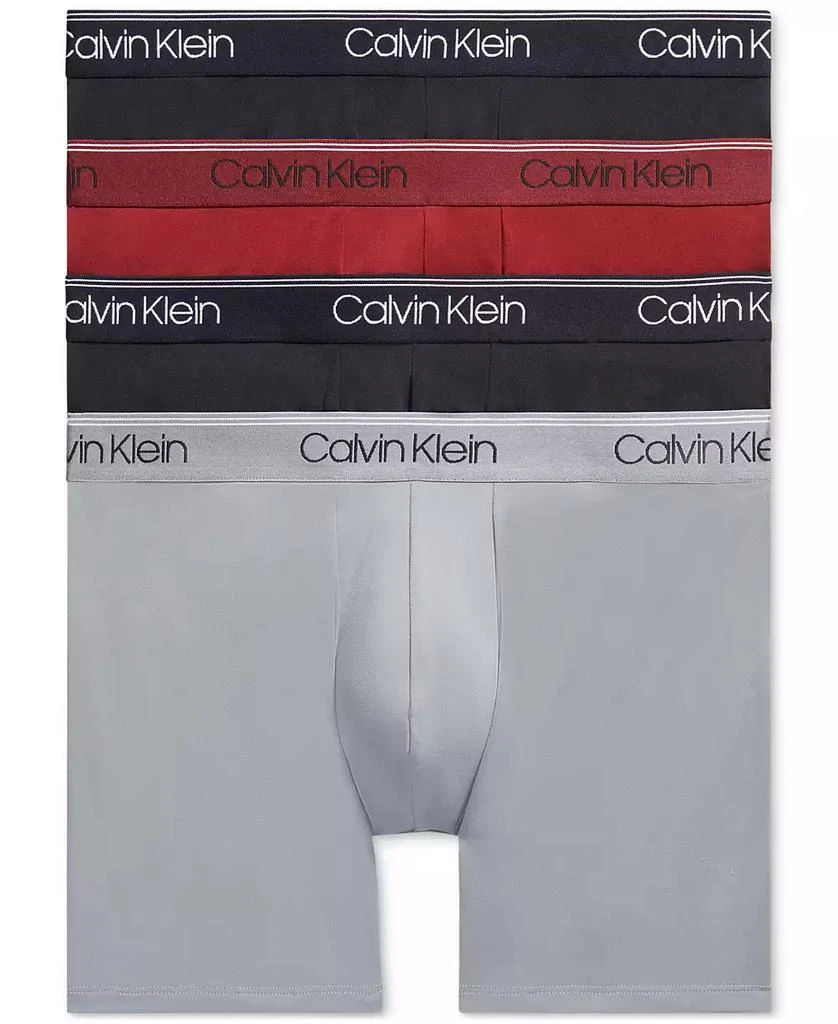 商品Calvin Klein|Men's 3+1 Value Pack Micro Stretch Boxer Briefs,价格¥151,第1张图片