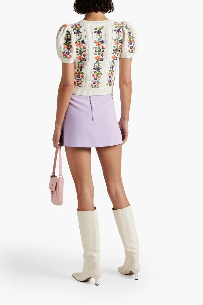 商品Alice + Olivia|Lilia wrap-effect crepe mini skirt,价格¥836,第1张图片