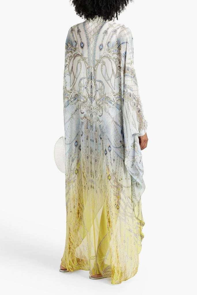 商品Camilla|Crystal-embellished printed silk crepe de chine coverup,价格¥3022,第3张图片详细描述