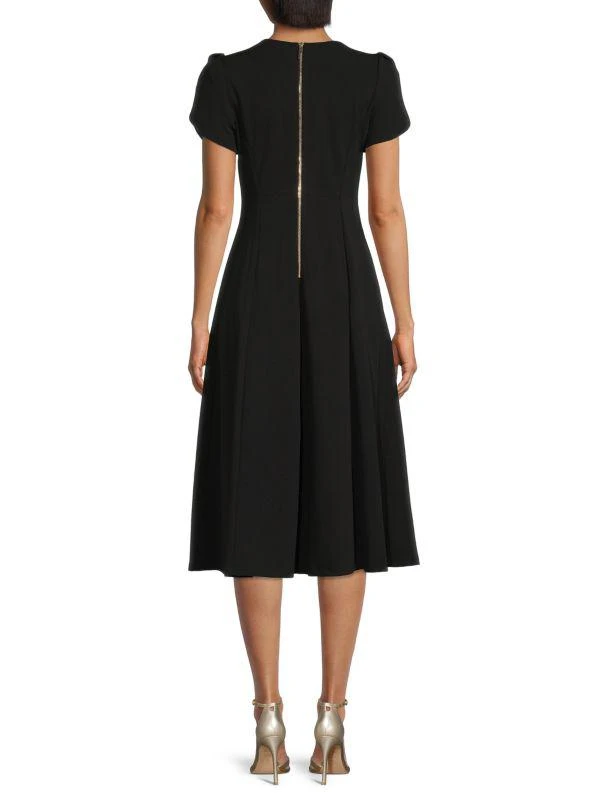 商品Calvin Klein|Puff Sleeve Flare Dress,价格¥280,第2张图片详细描述