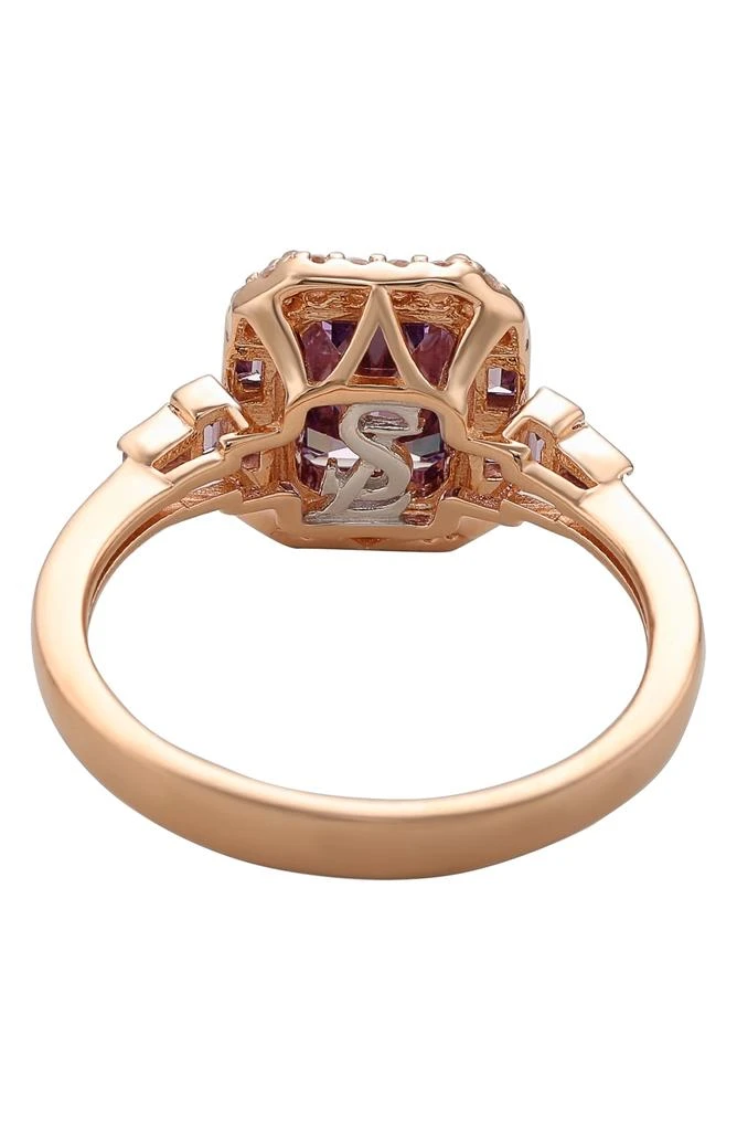 商品Suzy Levian|Rose Gold Plated Sterling Silver Emerald CZ Ring,价格¥1195,第2张图片详细描述