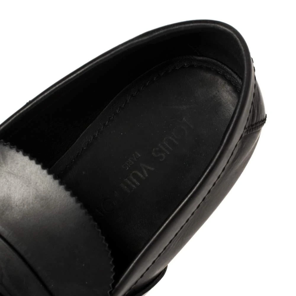 Louis Vuitton Black Leather Slip On Loafers Size 43.5 商品