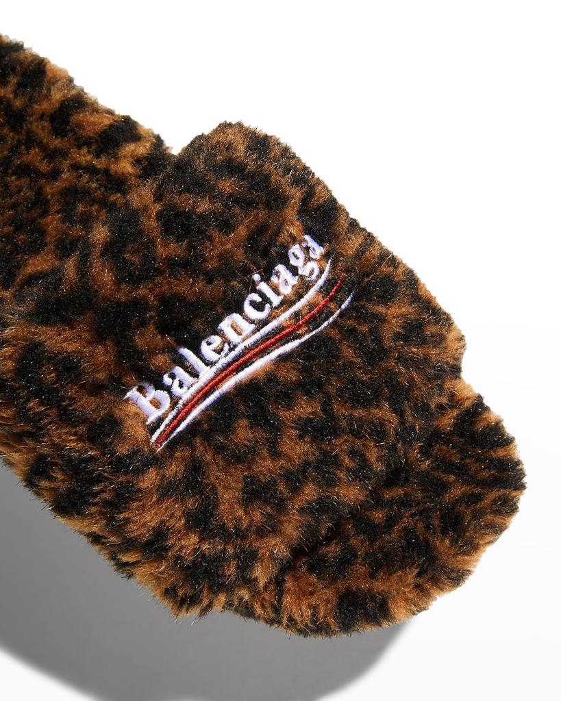 商品Balenciaga|Men's Furry Logo Slide Sandals,价格¥5147,第6张图片详细描述