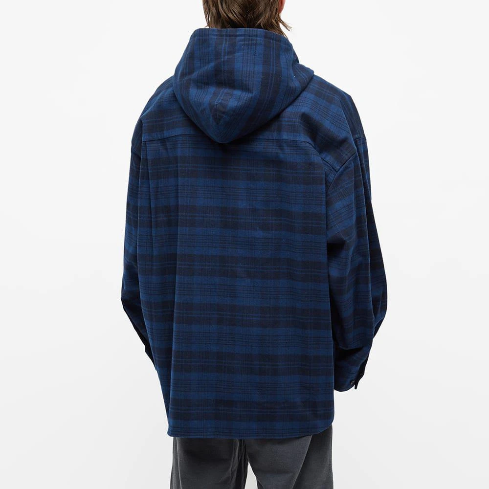 商品Balenciaga|Balenciaga Hooded Check Overshirt,价格¥4762,第3张图片详细描述