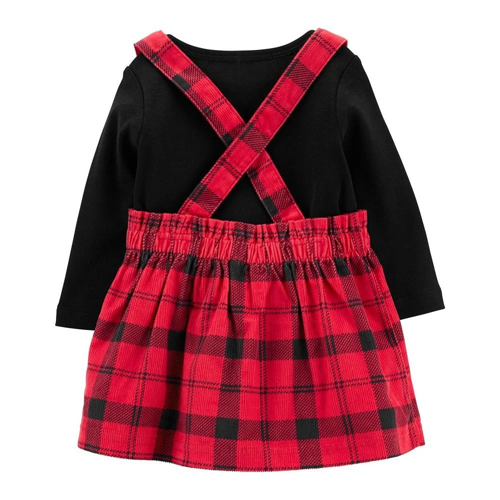 商品Carter's|Baby Girls Holiday T Shirt, Jumper and Tights, 3 Piece Set,价格¥188,第2张图片详细描述