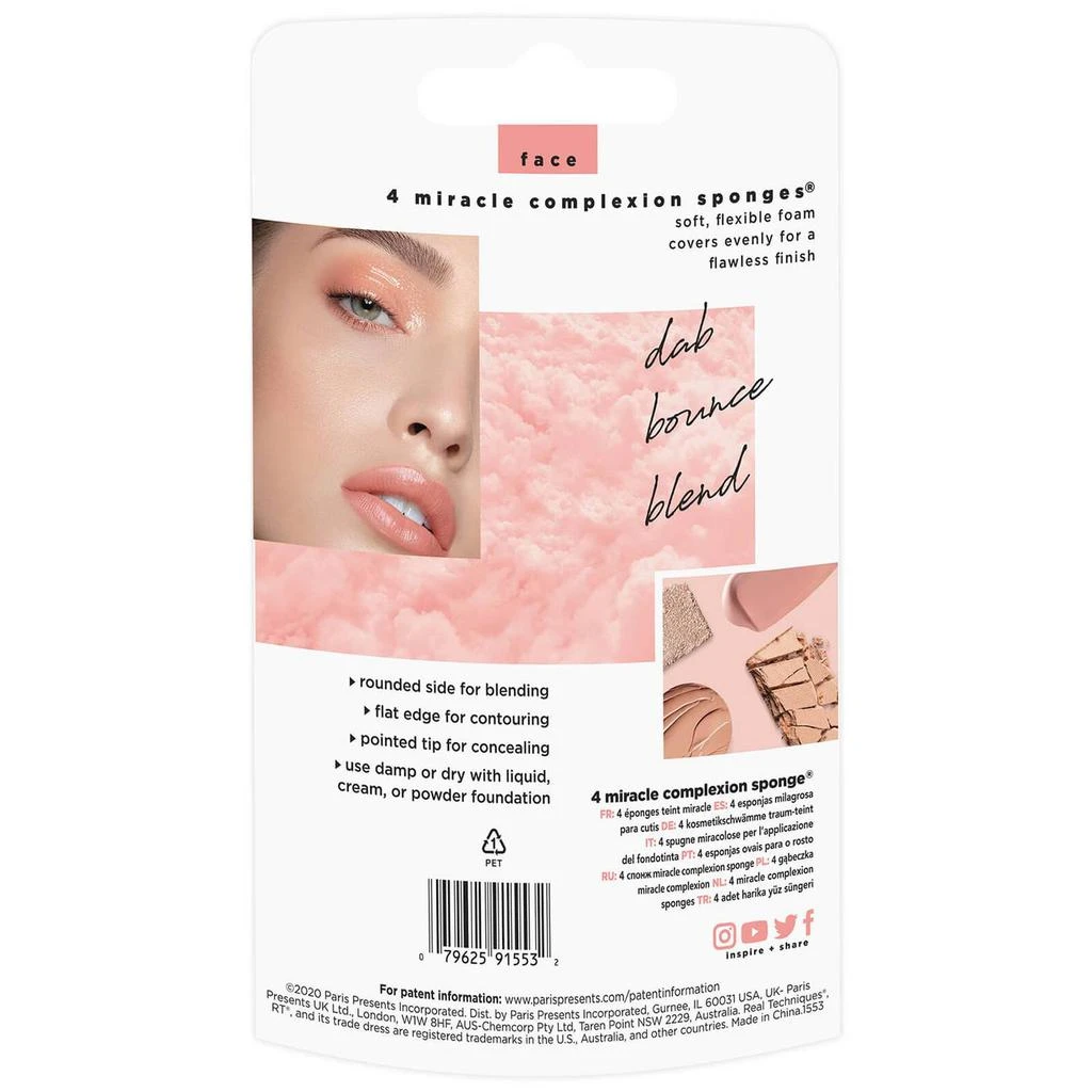 商品Real Techniques|Real Techniques 4 Miracle Complexion Sponges (Worth £28.00),价格¥169,第4张图片详细描述
