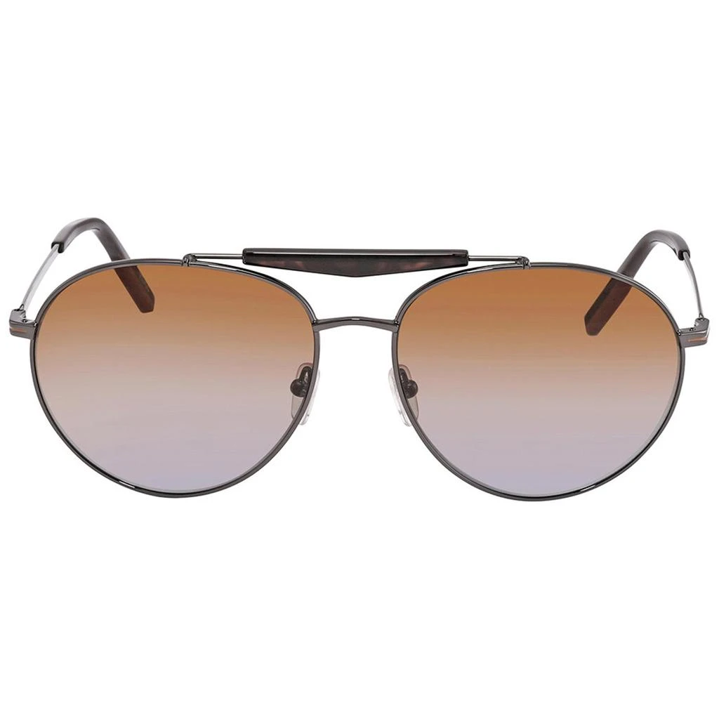 商品Zegna|Ermenegildo Zegna Men's Sunglasses - Gradient Lens Dark Ruthenium Frame | EZ0154 12F,价格¥392,第2张图片详细描述