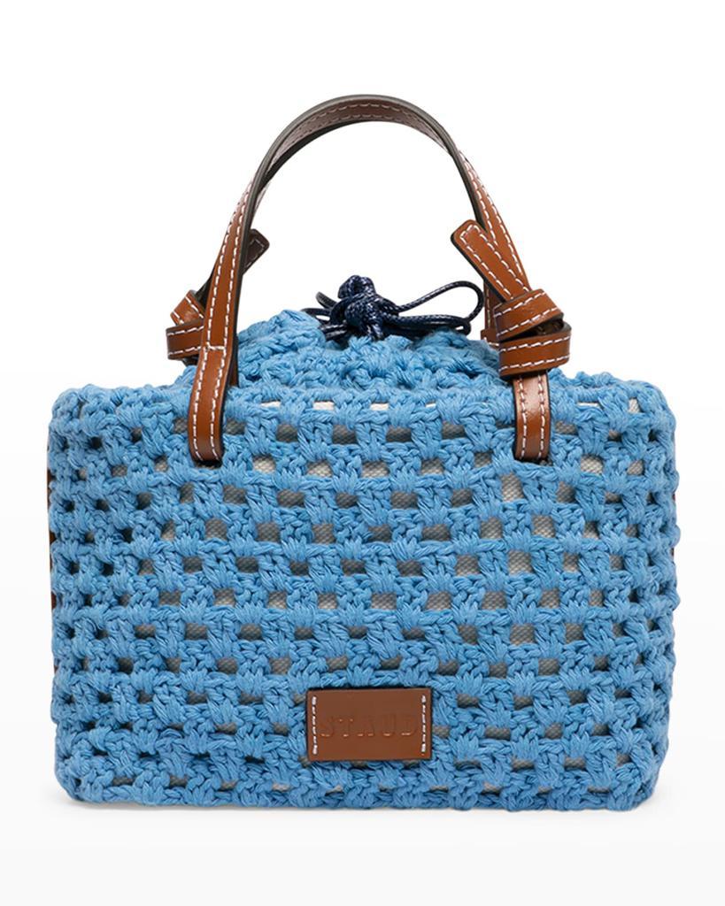 商品Staud|Ria Crochet Top-Handle Bag,价格¥1037,第5张图片详细描述