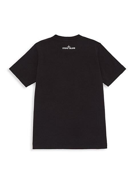 商品Stone Island|Little Boy's & Boy's Logo Light Rays T-Shirt,价格¥522-¥642,第5张图片详细描述
