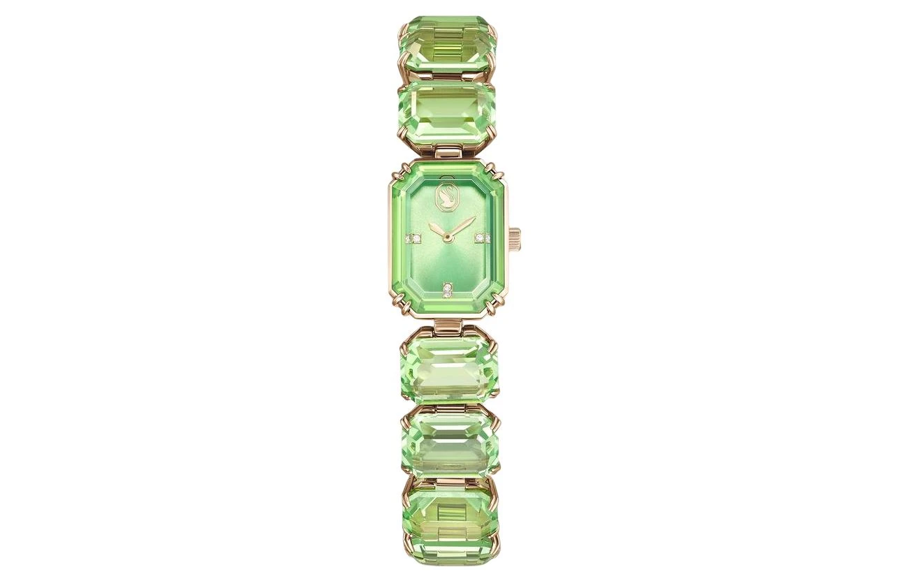 商品[国内直发] Swarovski|施华洛世奇Millenia方糖Uptown系列 腕表 石英机芯 金属表带 23mm 绿色表盘 女款 50m防水 5630834,价格¥3382,第1张图片