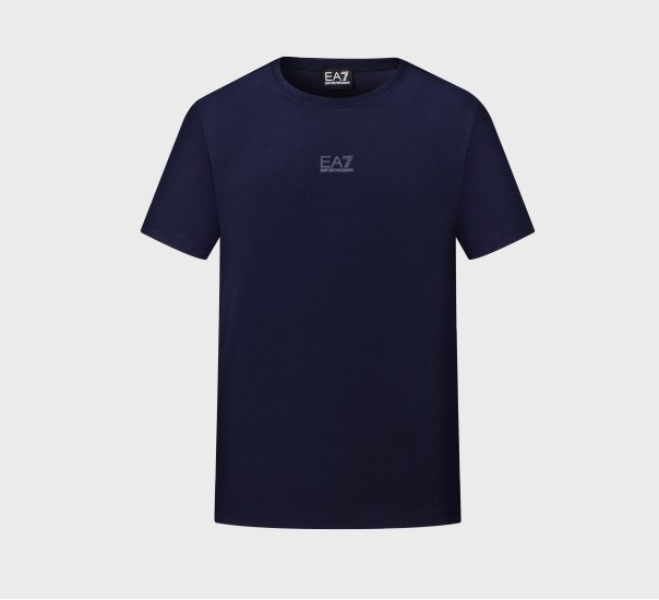 EMPORIO ARMANI 男士藏青色棉质短袖T恤 3LPT27-PJ7CZ-1554商品第1张图片规格展示