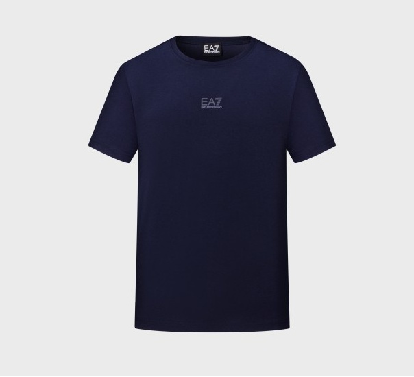 商品[国内直发] Emporio Armani|EMPORIO ARMANI 男士藏青色棉质短袖T恤 3LPT27-PJ7CZ-1554,价格¥265,第1张图片