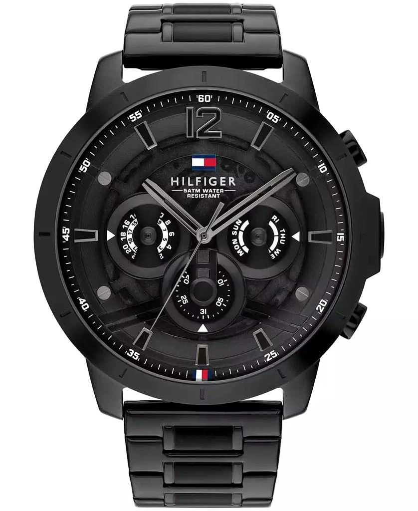 商品Tommy Hilfiger|Men's Black Stainless Steel Bracelet Watch 50mm,价格¥1052,第1张图片