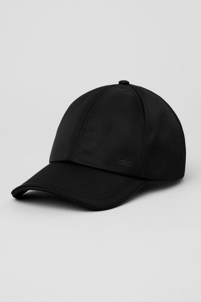 Alo Satin Off-Duty Cap - Black - Hats - Free Shipping - BeyondStyle