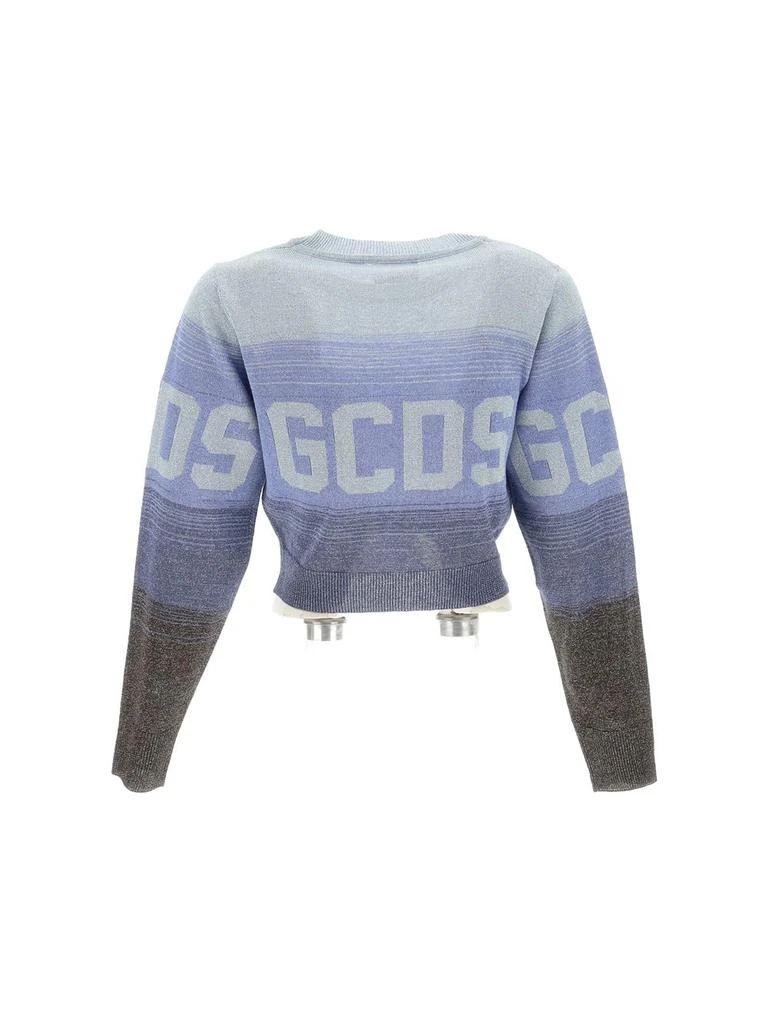 商品GCDS|GCDS Logo Intarsia-Knit Cropped Jumper,价格¥1572,第2张图片详细描述