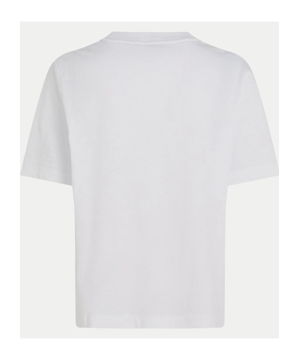 商品Tommy Hilfiger|Tommy Hilfiger 女士T恤 WW0WW45525YCF 白色,价格¥607,第3张图片详细描述