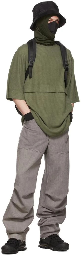 商品BRYAN JIMENÈZ|SSENSE Exclusive Green T-Shirt,价格¥748,第4张图片详细描述