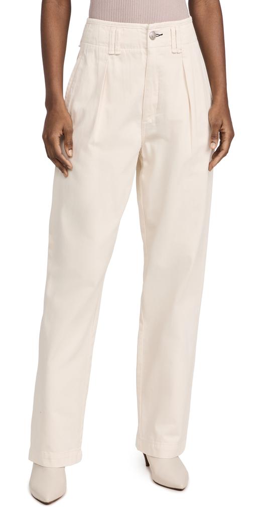 Rag & Bone 高腰裥褶长裤商品第1张图片规格展示