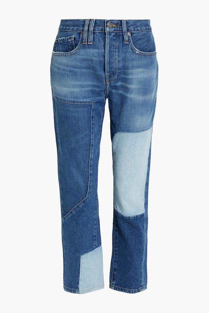 Le Original patchwork boyfriend jeans商品第3张图片规格展示