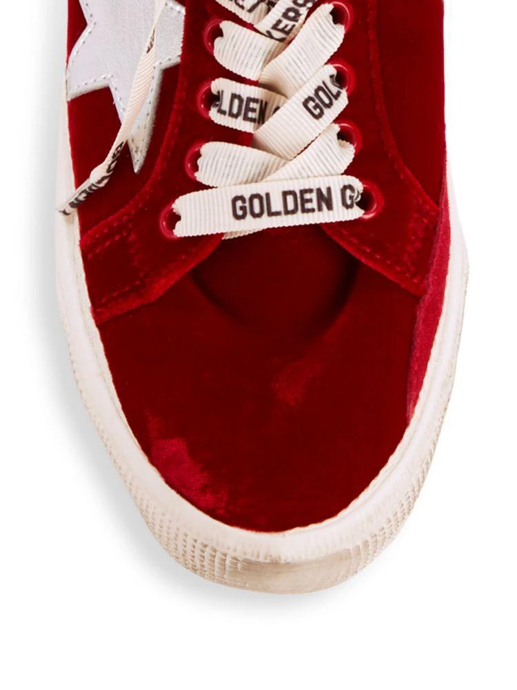 商品Golden Goose|May Velvet Low-Top Sneakers,价格¥2627,第3张图片详细描述