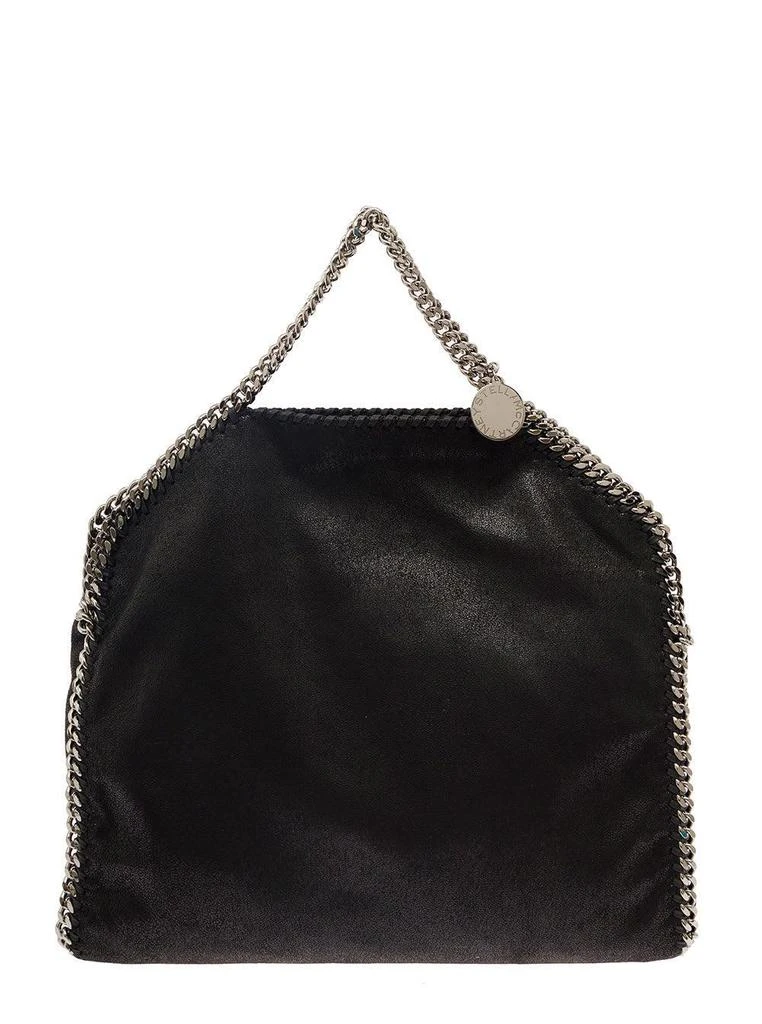 商品Stella McCartney|Stella McCartney 3chain Black Tote Bag With Logo Engraved On Charm In Faux Leather Woman - Women,价格¥9771,第1张图片